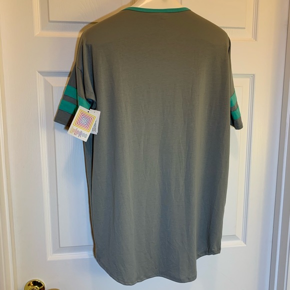 LuLaRoe Irma Gray  High Low Tunic Top Size XXS - Picture 3 of 4